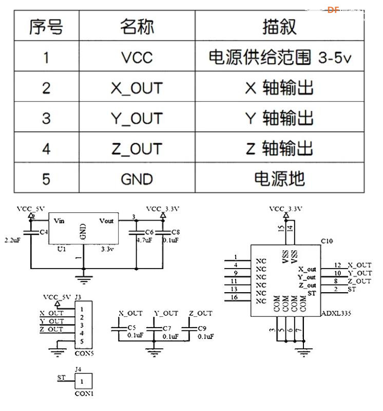 【花雕学编程】Arduino动手做（239）---GY-61 ADXL335三轴模块图1